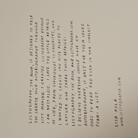 Chronicle Books Listography : Your Life in Lists New Journal for you friend New - Picture 6 of 14